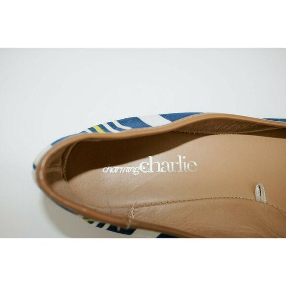 Charming Charlie Multi-color Striped Flat Shoes Women’s Size 10 - Picture 4 of 5